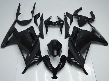 Großhandel Kawasaki ZX300R Motorrad Verkleidung 2013-2018 - Glanzendes Schwarz