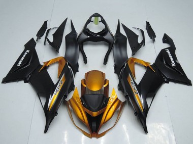 Großhandel Kawasaki ZX6R Motorrad Verkleidung 2013-2018 - Matt Schwarz Orange