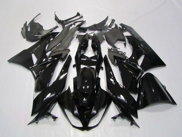 Großhandel Kawasaki ZX6R Motorrad Verkleidung 2009-2012 - Glanzendes Schwarz