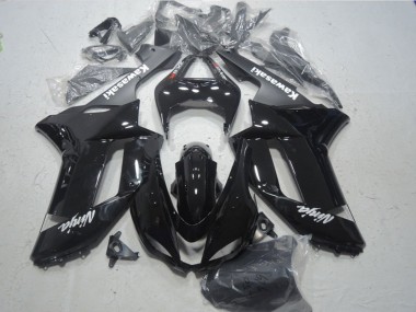 Großhandel Kawasaki ZX6R Motorrad Verkleidung 2007-2008 - Glanzendes Schwarz Matt Schwarz Weiss Rot Aufkleber