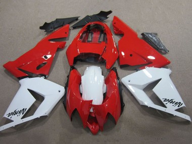 Großhandel Kawasaki ZX10R Motorrad Verkleidung 2004-2005 - Rot Weiss Ninja
