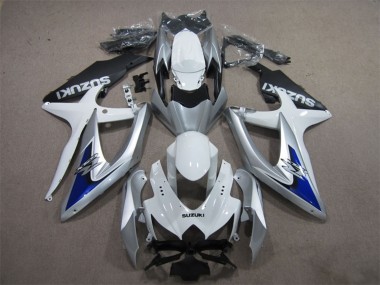 Großhandel Suzuki GSXR 600 Motorrad Verkleidung 2008-2010 - Silber Weiss Blau Schwarz