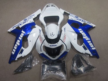 Großhandel Suzuki GSXR 750 Motorrad Verkleidung 2001-2003 - Weiss Blau Motul Jordan