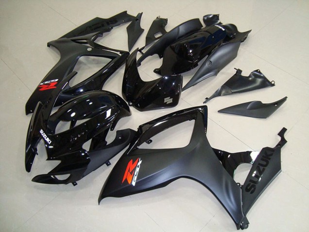 Großhandel Suzuki GSXR 750 Motorrad Verkleidung 2006-2007 - Glanzendes Schwarz Matt Schwarz Rot