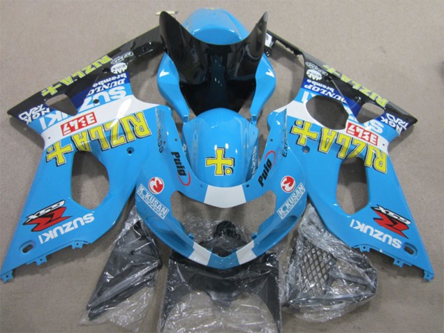 Großhandel Suzuki GSXR 1000 Motorrad Verkleidung 2000-2002 - Blau Gelb Weiss Schwarz Rizla