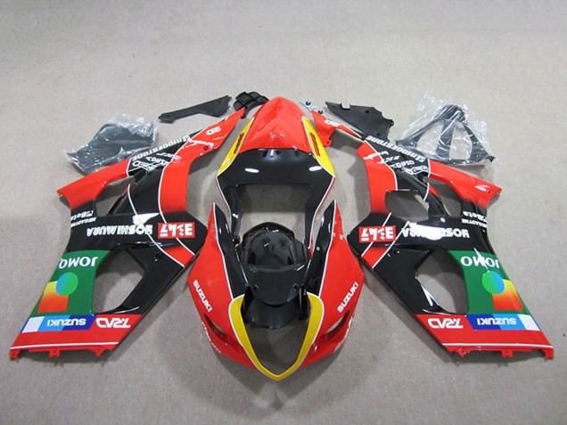 Großhandel Suzuki GSXR 1000 Motorrad Verkleidung 2003-2004 - Rot Gelb Grun Schwarz