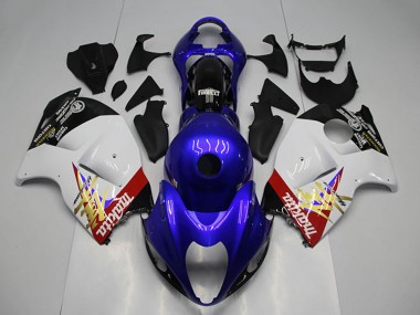 Großhandel Suzuki GSXR 1300 Hayabusa Motorrad Verkleidung 1996-2007 - Blau Weiss