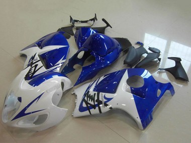Großhandel Suzuki GSXR 1300 Hayabusa Motorrad Verkleidung 1996-2007 - Weiss Blau