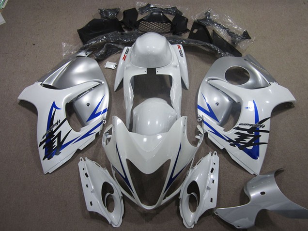 Großhandel Suzuki GSXR 1300 Hayabusa Motorrad Verkleidung 2008-2020 - Weiss Blau