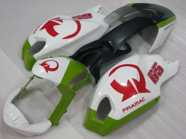 Großhandel Ducati Monster 696 Motorrad Verkleidung 2008-2012 - Weiss Grun Rot Pramac 65