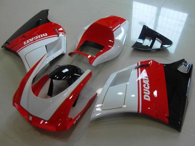 Großhandel Ducati 916 Motorrad Verkleidung 1993-2005 - Weiss Rot Glanzendes Schwarz