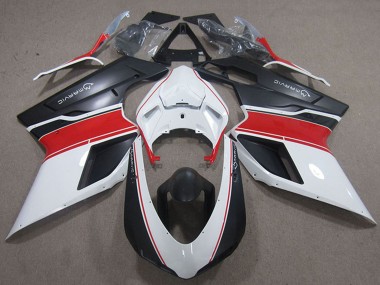 Großhandel Ducati 848 1098 1198 Motorrad Verkleidung 2007-2014 - Weiss Rot Matt Schwarz Marvic