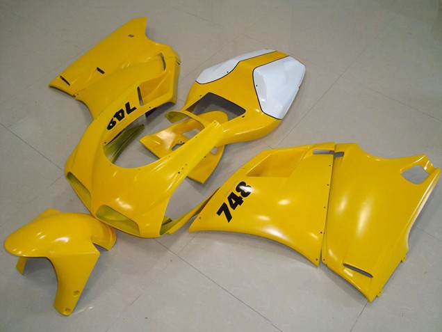 Großhandel Ducati 748 Motorrad Verkleidung 1993-2005 - Weiss Gelb