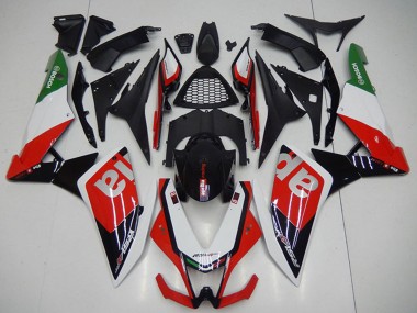 Großhandel Aprilia RSV4 1000 Motorrad Verkleidung 2009-2015 - Schwarz Rot Weiss