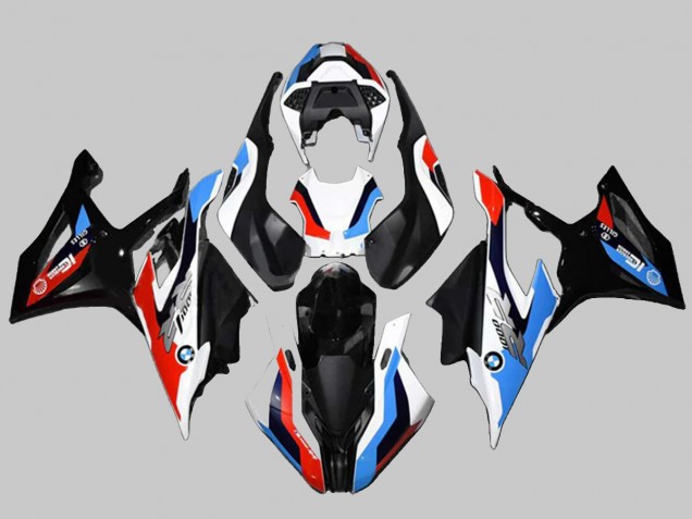 Großhandel BMW S1000RR Motorrad Verkleidung Kit 2019-2022 - Schwarz Rot Blau Weiss