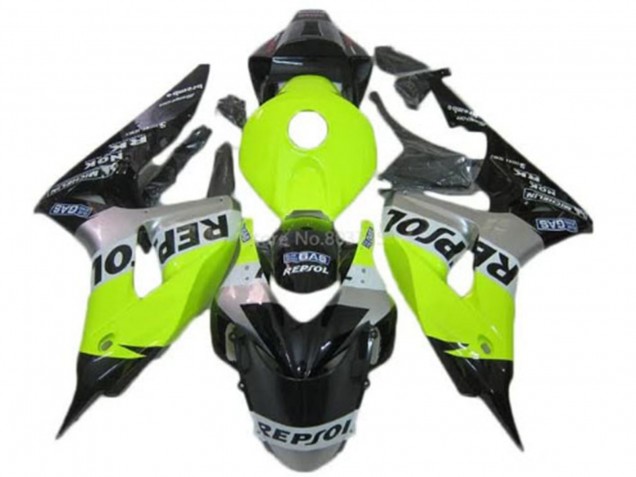 Großhandel Honda CBR1000RR Motorrad Verkleidung 2006-2007 - Grun Silber Glanzendes Schwarz Repsol