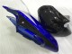 Suzuki GSXR 1000 K1 00-02 Motorrad Verkleidungen - Blau Schwarz