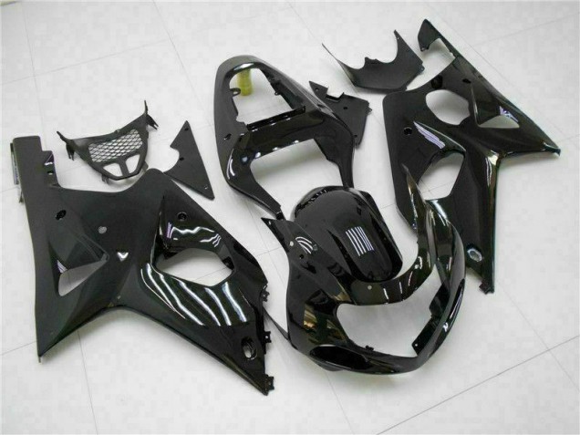 Suzuki GSXR 1000 K1 00-02 Motorrad Verkleidungen - Glänzend Schwarz Suzuki GSXR 1000 K1 00-02 Motorrad Verkleidungen - Glänzend Schwarz