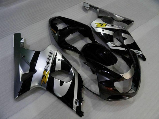 Suzuki GSXR 1000 K1 00-02 Motorrad Verkleidungen - Silber Schwarz Suzuki GSXR 1000 K1 00-02 Motorrad Verkleidungen - Silber Schwarz