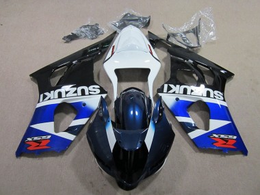 Suzuki GSXR 1000 K3 03-04 Motorrad Verkleidung - Blau Weißer Aufkleber