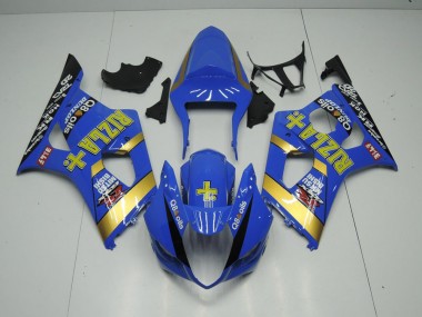 Suzuki GSXR 1000 K3 03-04 Motorrad Verkleidungen - Blau Rizla