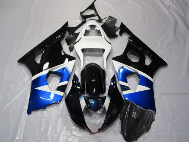 Suzuki GSXR 1000 K3 03-04 Motorrad Verkleidungen - Blau Schwarz Weiß Suzuki GSXR 1000 K3 03-04 Motorrad Verkleidungen - Blau Schwarz Weiß