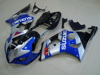 Suzuki GSXR 1000 K3 03-04 Motorrad Verkleidungen - Blau Silber