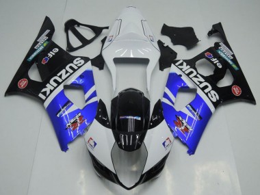 Suzuki GSXR 1000 K3 03-04 Motorrad Verkleidungen - Blau, Weiß und Schwarz
