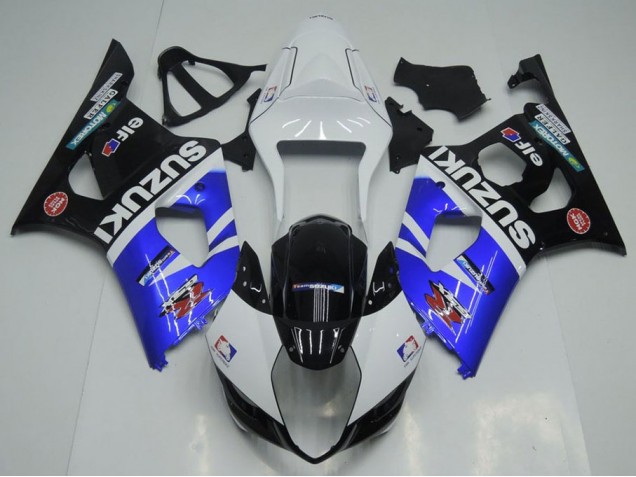 Suzuki GSXR 1000 K3 03-04 Motorrad Verkleidungen - Blau, Weiß und Schwarz Suzuki GSXR 1000 K3 03-04 Motorrad Verkleidungen - Blau, Weiß und Schwarz
