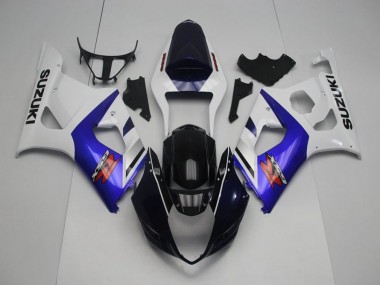 Suzuki GSXR 1000 K3 03-04 Motorrad Verkleidungen - Dunkel Blau Vorderseite und Blau