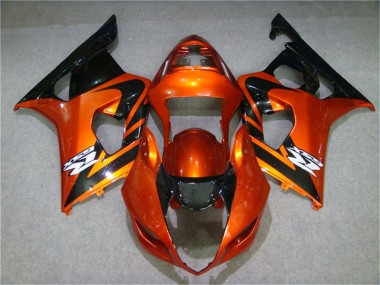 Suzuki GSXR 1000 K3 03-04 Motorrad Verkleidungen - Orange Schwarz
