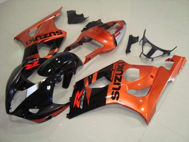 Suzuki GSXR 1000 K3 03-04 Motorrad Verkleidungen - Orange und Schwarz