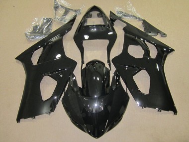 Suzuki GSXR 1000 K3 03-04 Motorrad Verkleidungen & Plastik - Glänzend Schwarz