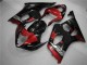 Suzuki GSXR 1000 K3 03-04 Motorrad Verkleidungen - Rot Schwarz Suzuki GSXR 1000 K3 03-04 Motorrad Verkleidungen - Rot Schwarz