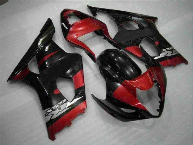 Suzuki GSXR 1000 K3 03-04 Motorrad Verkleidungen - Rot Schwarz Suzuki GSXR 1000 K3 03-04 Motorrad Verkleidungen - Rot Schwarz