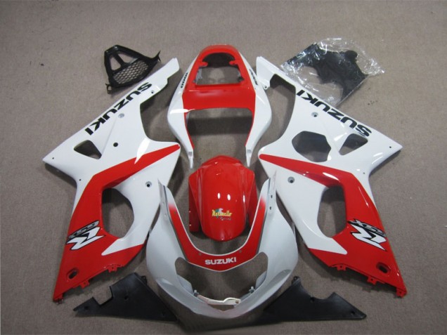 Suzuki GSXR 1000 K3 03-04 Motorrad Verkleidungen - Rot Weiß Suzuki GSXR 1000 K3 03-04 Motorrad Verkleidungen - Rot Weiß