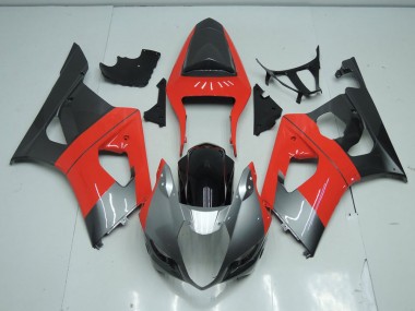 Suzuki GSXR 1000 K3 03-04 Motorrad Verkleidungen - Rot und Grau