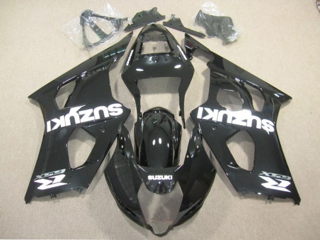 Suzuki GSXR 1000 K3 03-04 Motorrad Verkleidungen - Schwarz Weiß Aufkleber Suzuki GSXR 1000 K3 03-04 Motorrad Verkleidungen - Schwarz Weiß Aufkleber