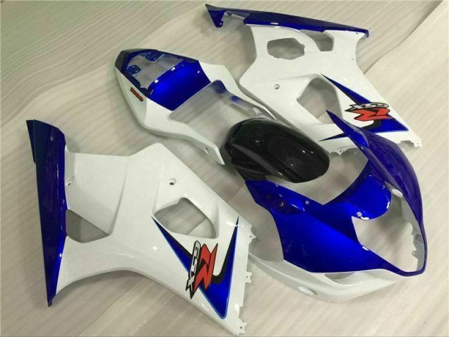 Suzuki GSXR 1000 K3 03-04 Motorrad Verkleidungen - Weiß Blau