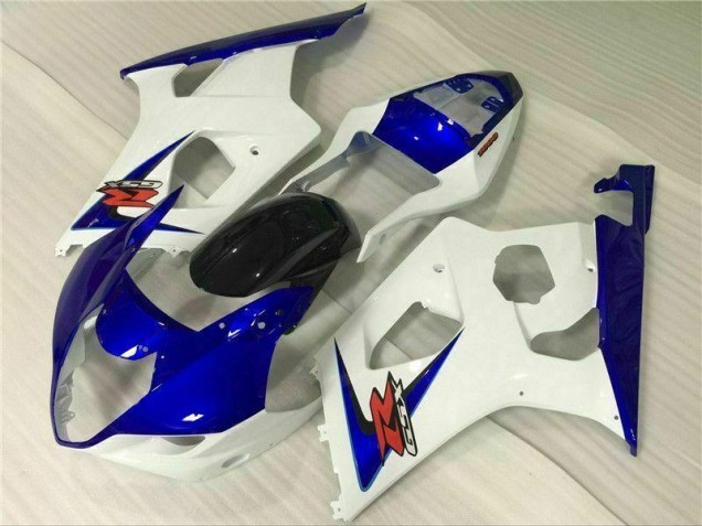 Suzuki GSXR 1000 K3 03-04 Motorrad Verkleidungen - Weiß Blau