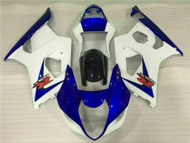Suzuki GSXR 1000 K3 03-04 Motorrad Verkleidungen - Weiß Blau
