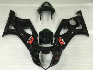 Suzuki GSXR 1000 K3 03-04 Motorrad Vollverkleidung - Glänzend Schwarz