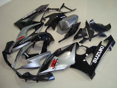 Suzuki GSXR 1000 K5 05-06 Motorrad Verkleidung - Grau Schwarz