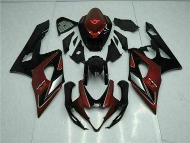 Suzuki GSXR 1000 K5 05-06 Motorrad Verkleidung - Rot Schwarz
