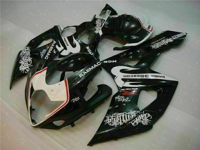Suzuki GSXR 1000 K5 05-06 Motorrad Verkleidung - Weiß Schwarz Suzuki GSXR 1000 K5 05-06 Motorrad Verkleidung - Weiß Schwarz