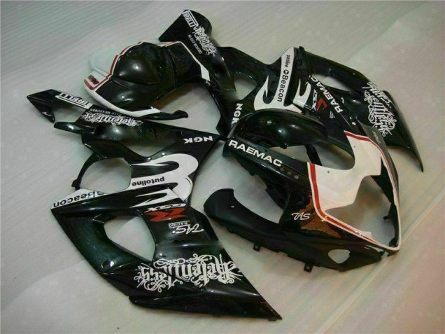 Suzuki GSXR 1000 K5 05-06 Motorrad Verkleidung - Weiß Schwarz Suzuki GSXR 1000 K5 05-06 Motorrad Verkleidung - Weiß Schwarz