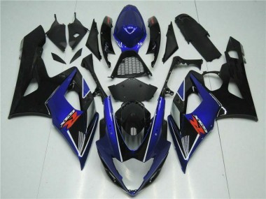 Suzuki GSXR 1000 K5 05-06 Motorrad Verkleidungen - Blau Schwarz