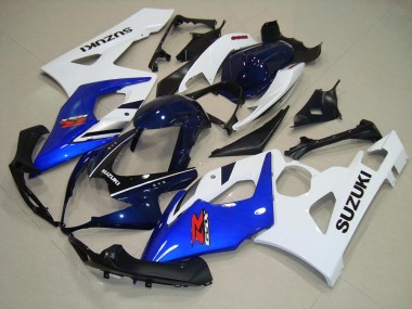 Suzuki GSXR 1000 K5 05-06 Motorrad Verkleidungen - Blau Weiß Schwarz