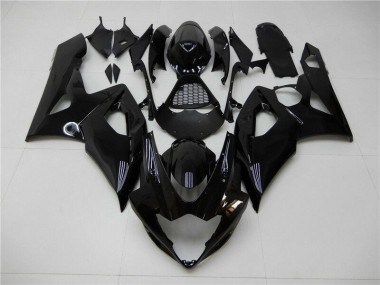 Suzuki GSXR 1000 K5 05-06 Motorrad Verkleidungen - Glänzend Schwarz