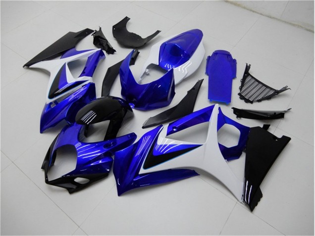 Suzuki GSXR 1000 K7 07-08 Motorrad Verkleidungen - Blau Weiß Schwarz Suzuki GSXR 1000 K7 07-08 Motorrad Verkleidungen - Blau Weiß Schwarz
